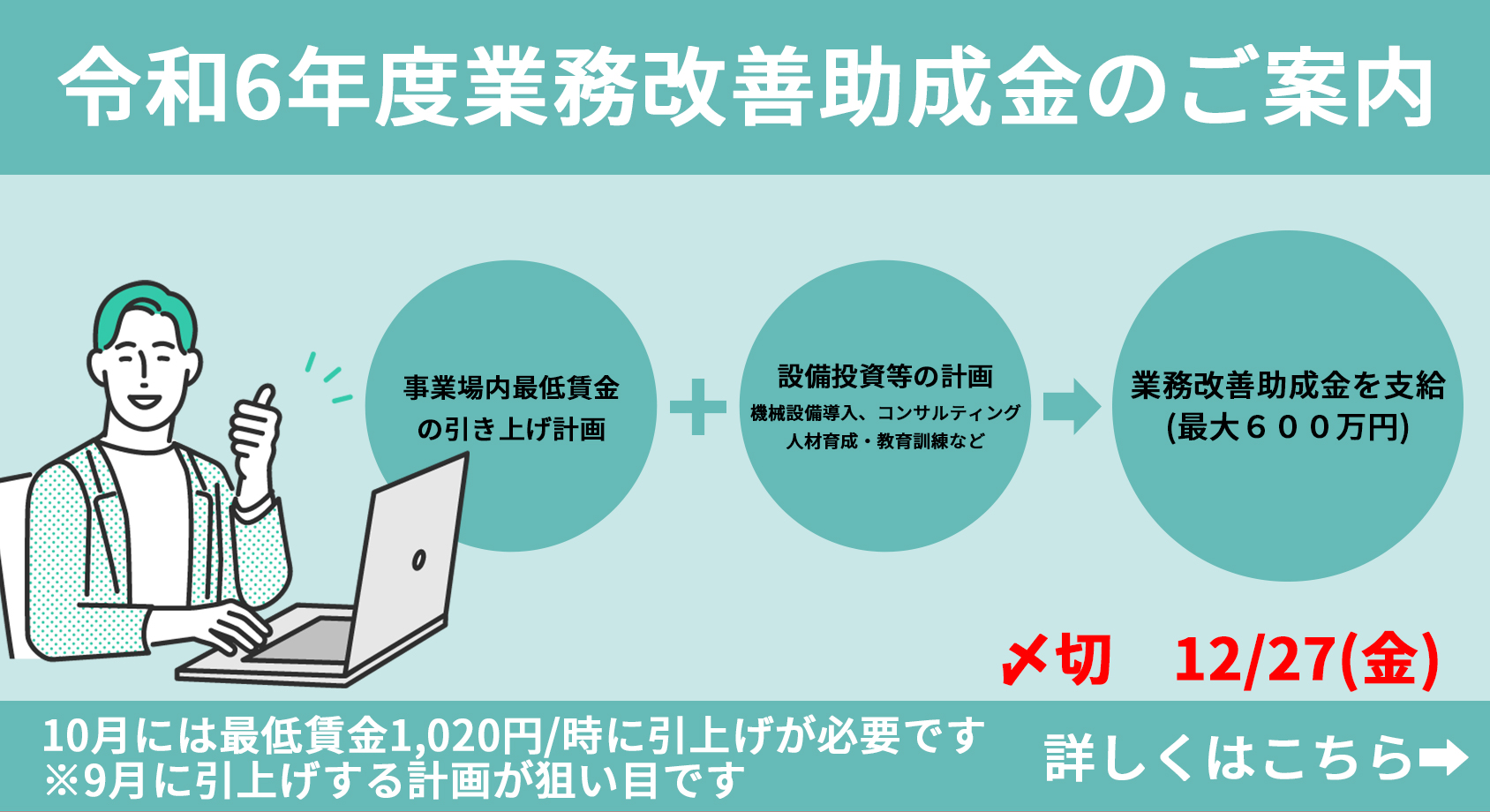 令和6年度業務改善助成金のご案内